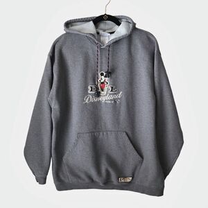 Disneyland Resort Mickey Mouse Hoodie Pullover Sweatshirt Adults XL Embroidered